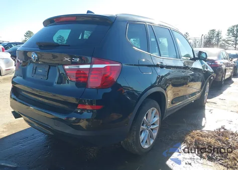 2017 BMW X3 Sdrive28I z USA, uszkodzony, nr VIN 5UXWZ7C34H0X40627